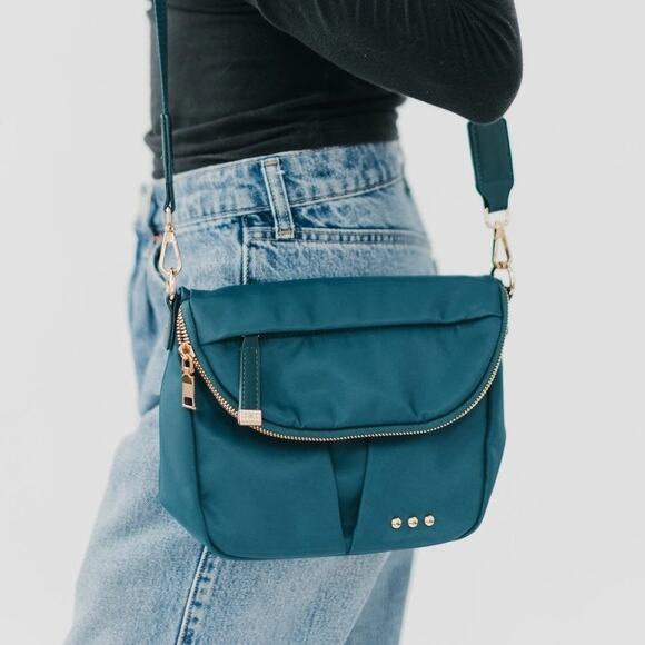 Tilly Nylon Crossbody Bag Teal - Picture 1 of 3